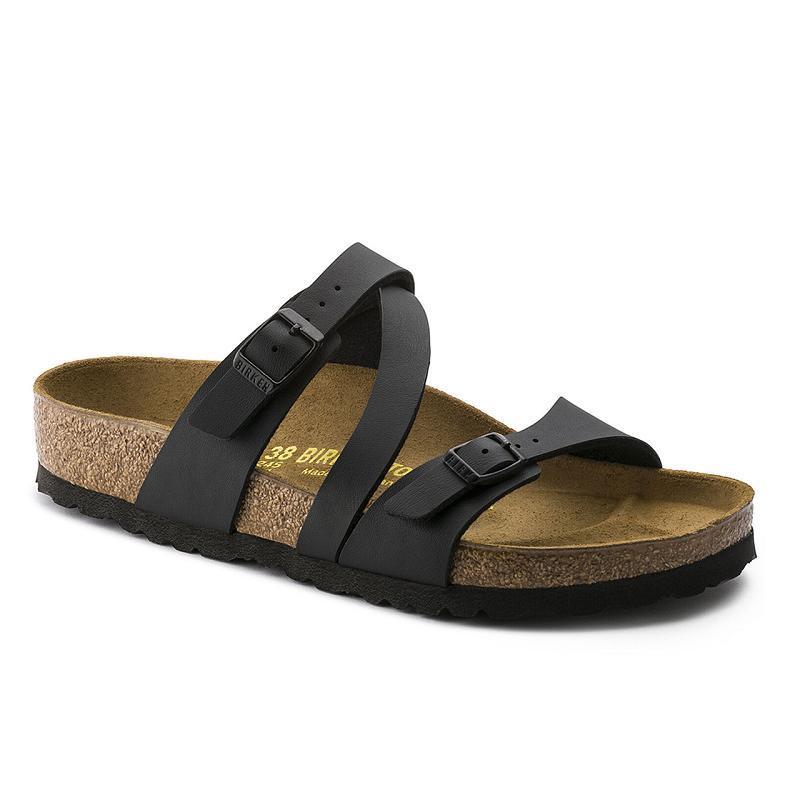 Birkenstock Salina Birko Flor Sandaler Dame Sort | DK 353BEX